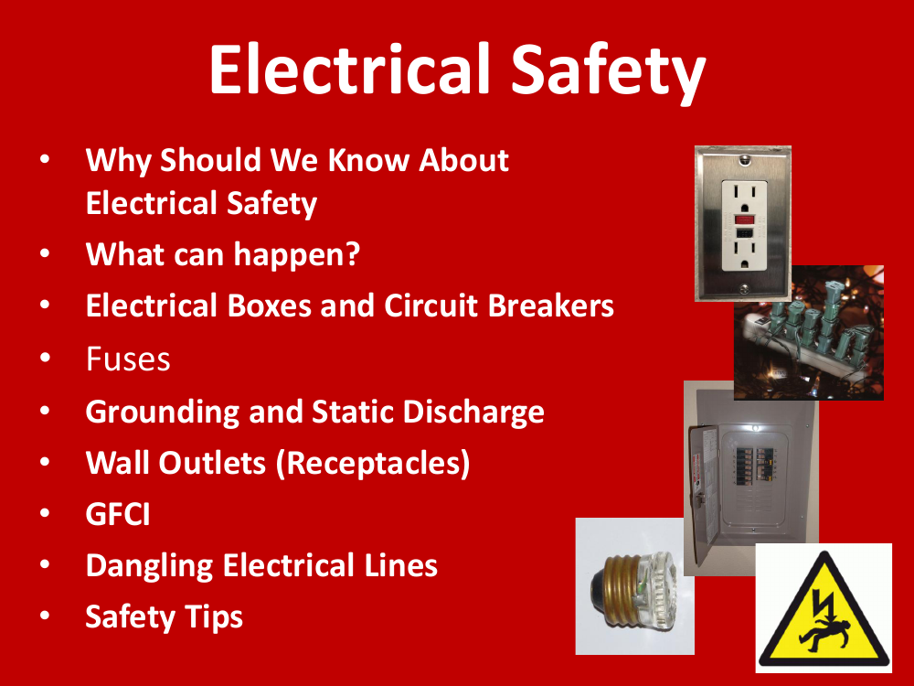 presentation on electrical safety at home