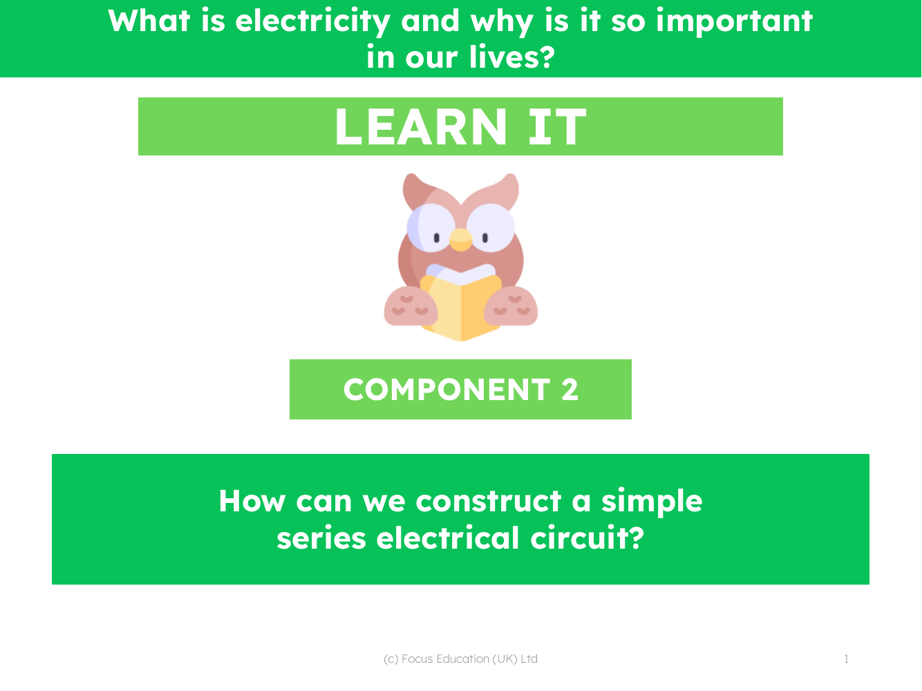 How can we construct a simple series electrical circuit? - Presentation