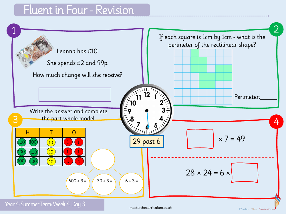 Money - Working with Money Activity - Starter