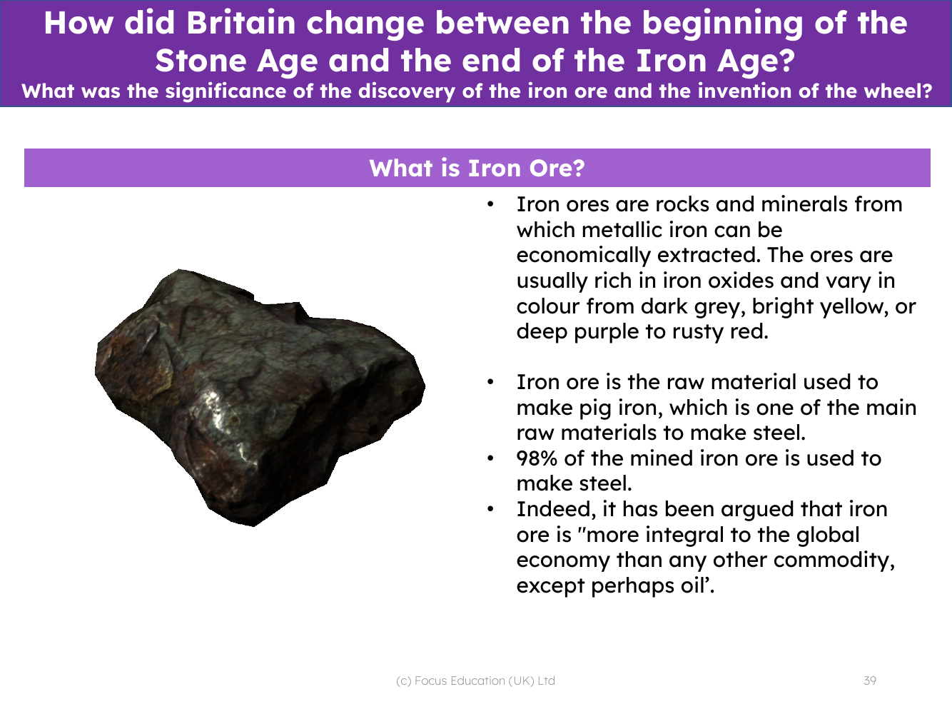 What is iron ore? - Info sheet