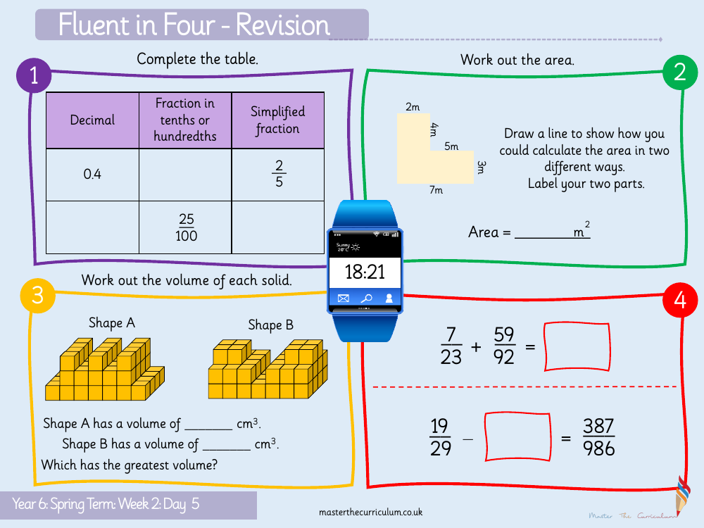 Decimal - Fractions to decimals (1)
 - Starter