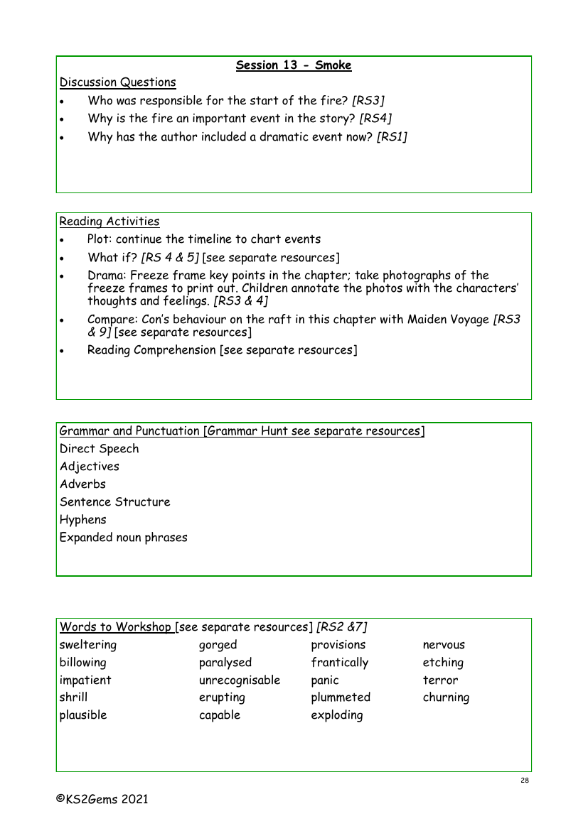 The Explorer - Session 13 - Worksheet