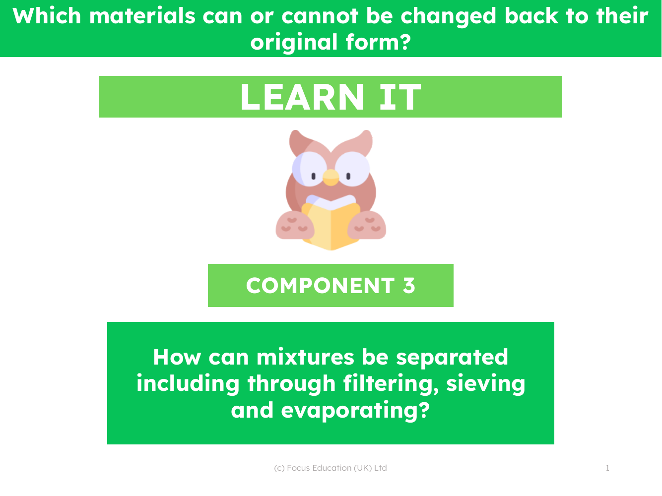 How can mixtures be separated including through filtering, sieving and evaporating? - Presentation