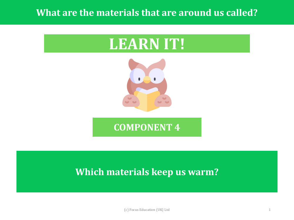 Which materials keep us warm? - Presentation