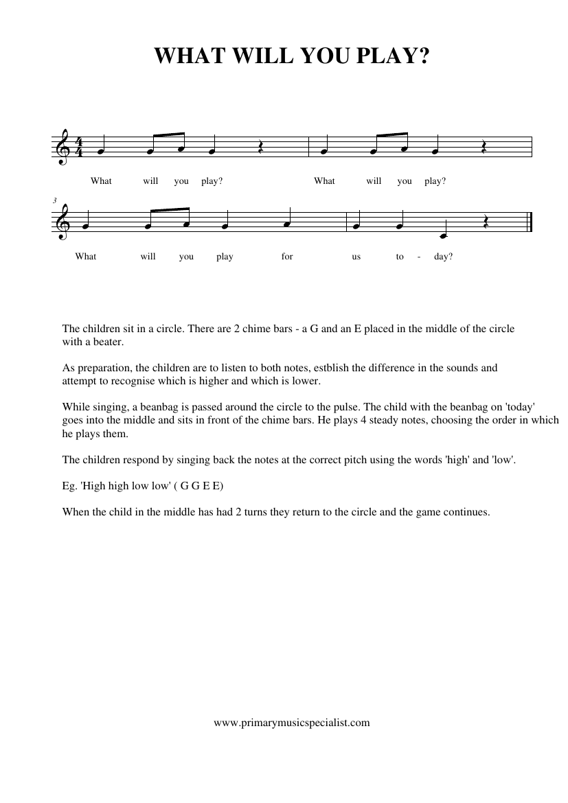 Instrumental Reception  Notations - What will you play instrumental