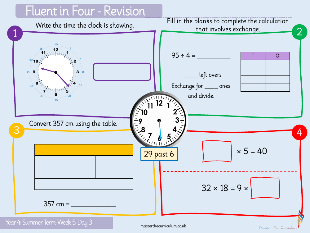 Time - Using a.m. and p.m. - Starter