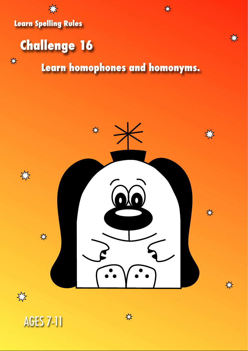 Learn Spelling Rules: Learn Homophones And Homonyms (7-11 years) - Activity Pack