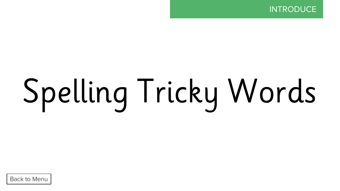 Week 3, lesson 4 Spelling Tricky Words (they,all,are,what)  - Phonics Phase 4 - Presentation