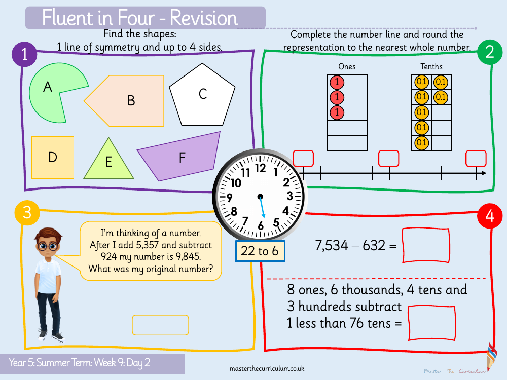 Position and Direction - Symmetric Figure - Starter