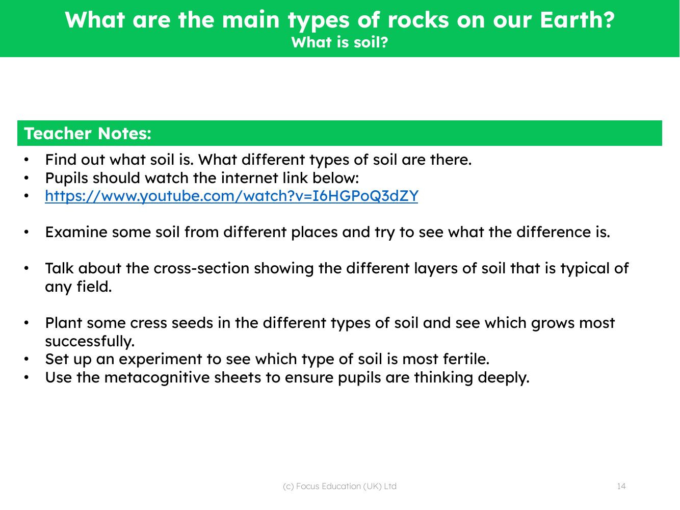What is soil? - Teacher notes
