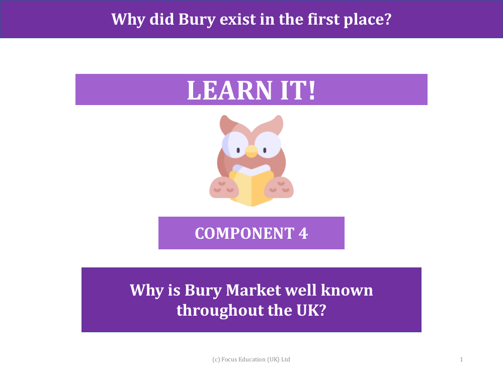 Why is Bury Market well known throughout the UK - Presentation
