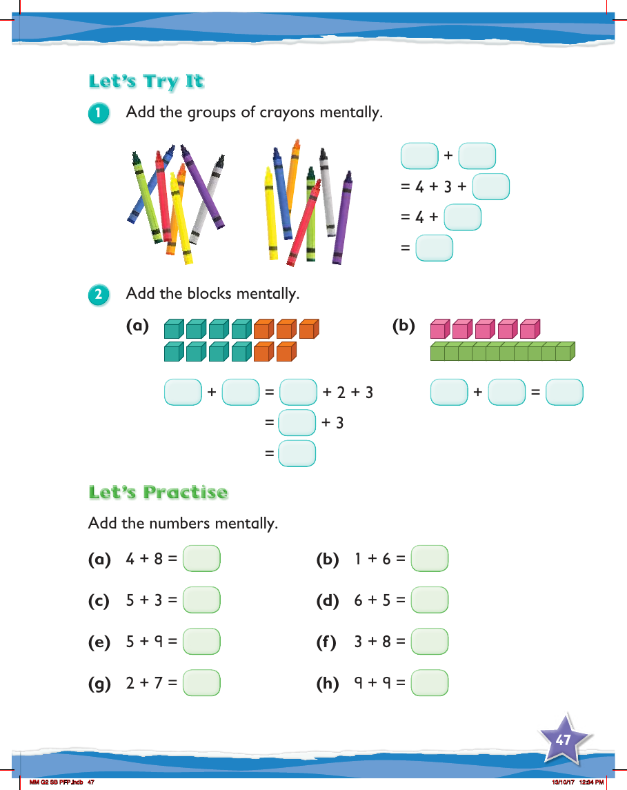 Max Maths, Year 2, Practice, Addition review