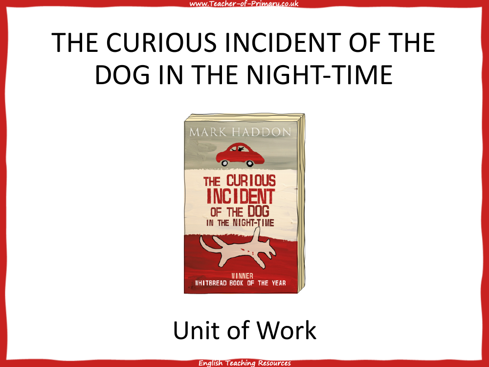 The Curious Incident of the Dog in the Night time - Medium Term Plan