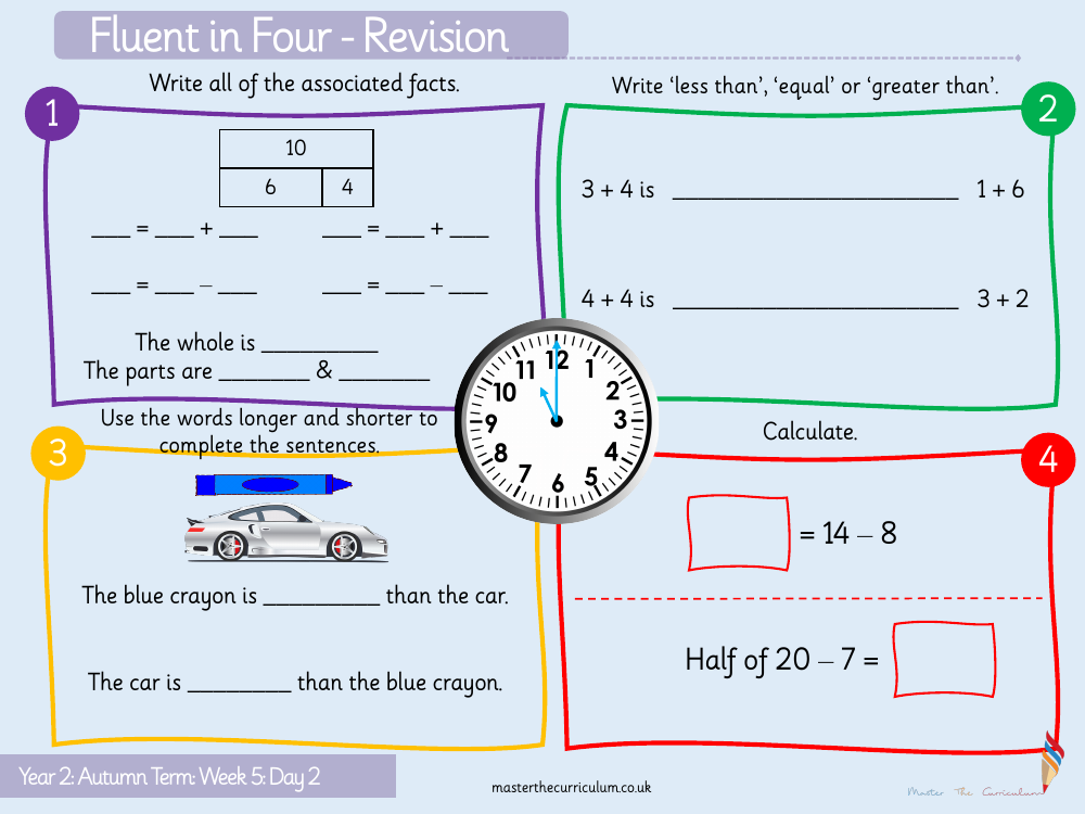 Addition and subtraction - Check calculation - Starter