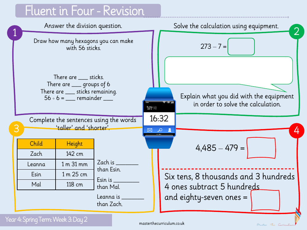 Multiplication and Division - Divide 2-digits by 1-digit (2) - Starter