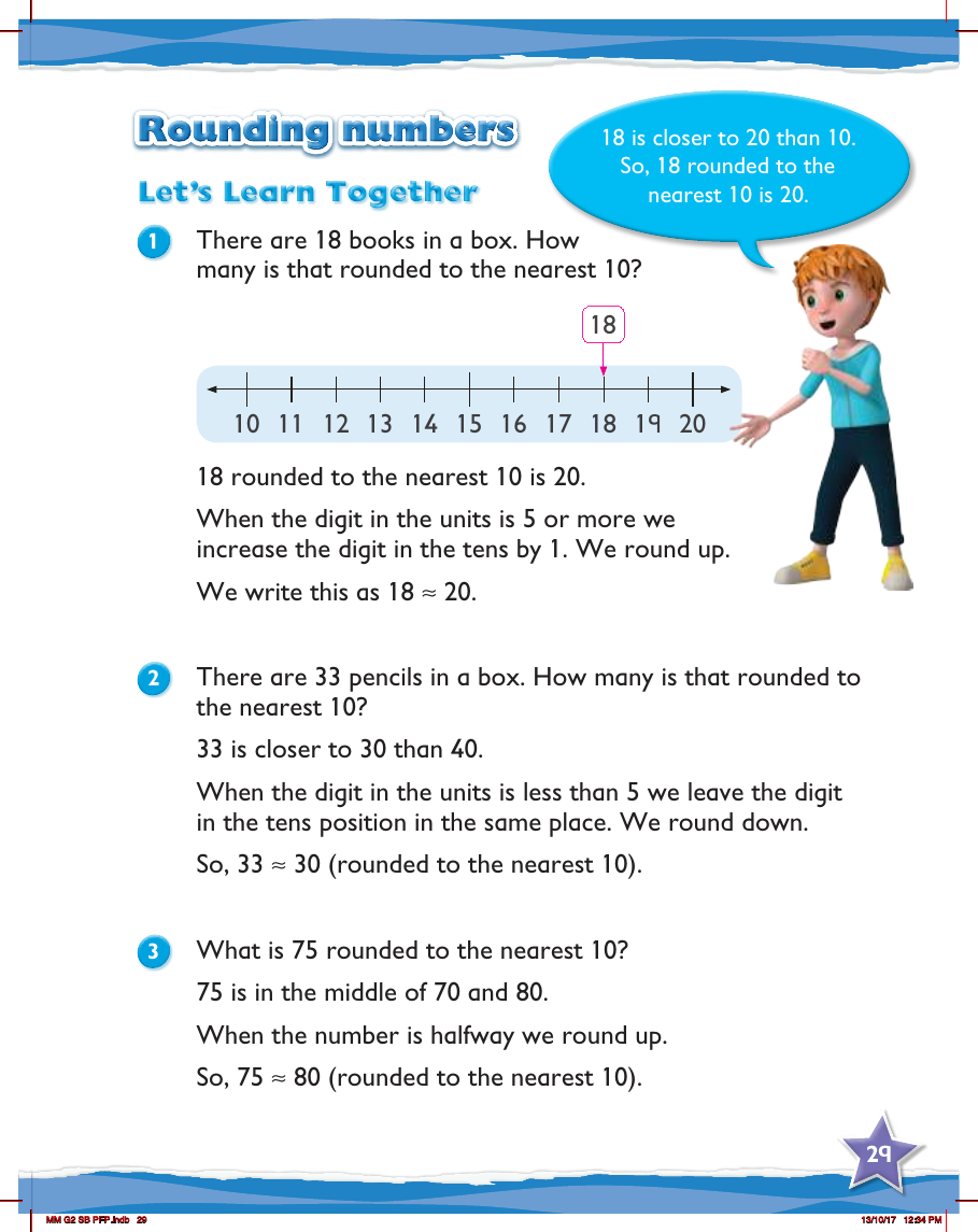 Max Maths, Year 2, Learn together, Rounding numbers