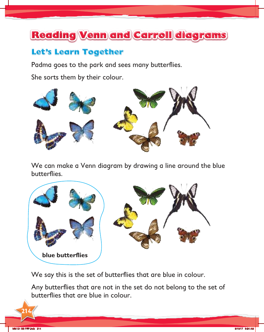 Max Maths, Year 1, Learn together, Reading Venn and Carroll diagrams