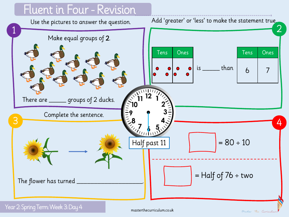 Multiplication and division - Make equal groups grouping 2 - Starter