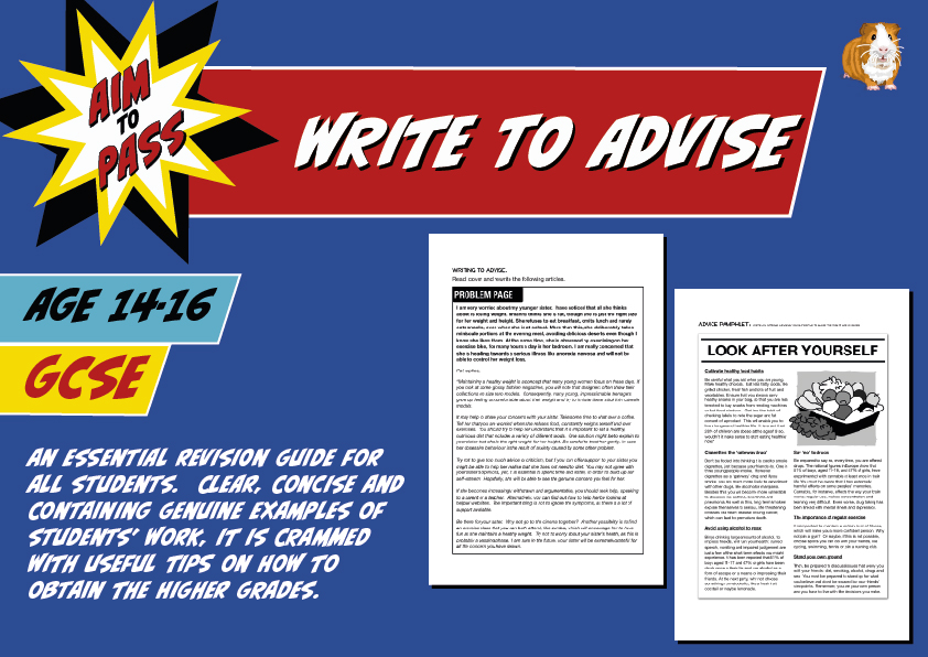 Write To Advise For GCSE English (14-16 years) - Teacher Notes