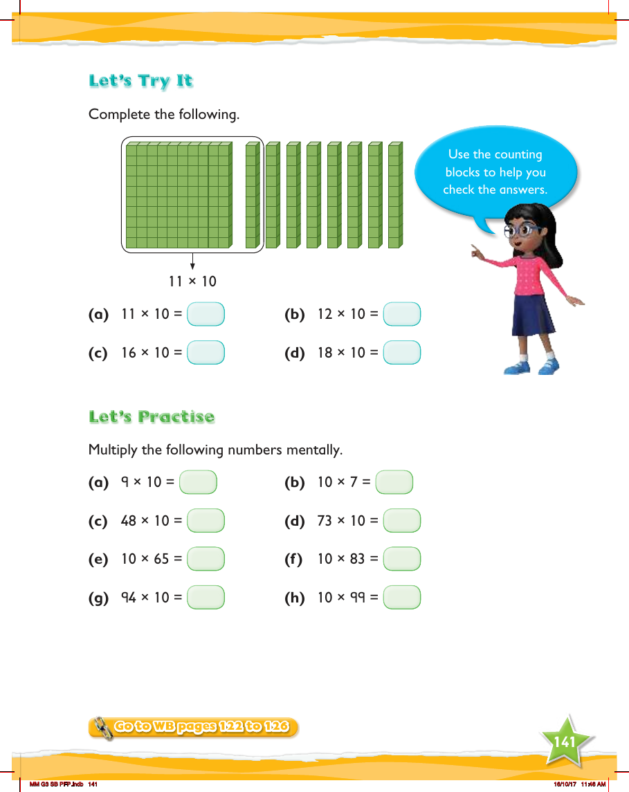 Max Maths, Year 3, Try it, Multiplying by 10 and doubling numbers mentally