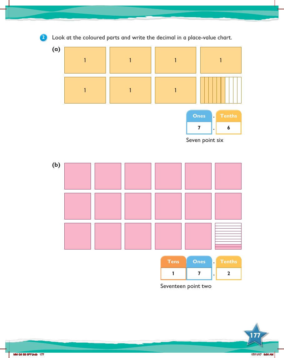 Max Maths, Year 6, Learn together, Review of place value in 1- and 2- place decimal numbers (2)