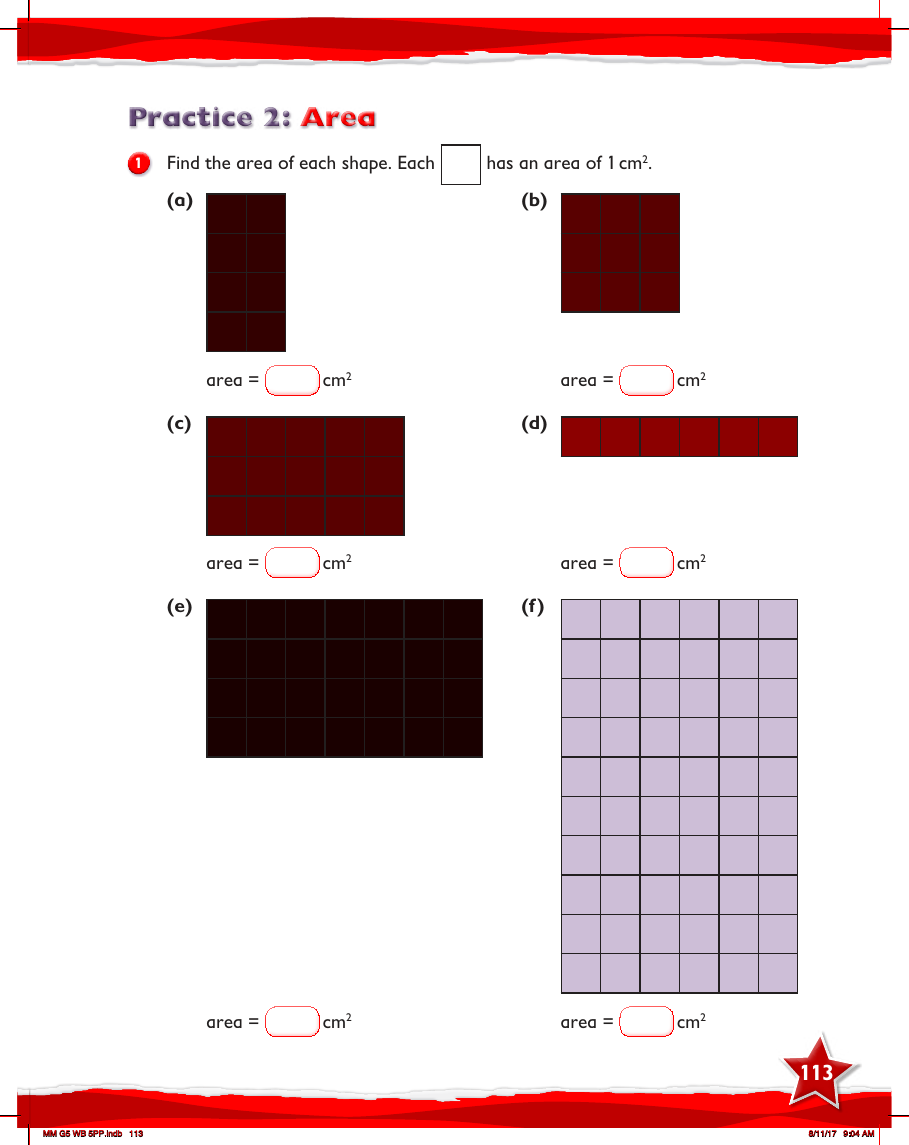 Max Maths, Year 5, Work Book, Area