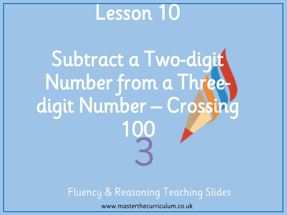 Addition and subtraction - Subtract a two-digit number from a ​three-digit number crossing 100 - Presentation