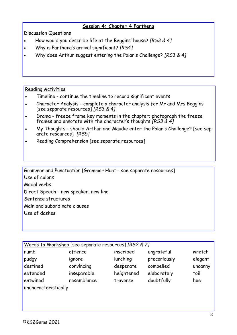 Brightstorm - Session 4 - Chapter 4 - Worksheet