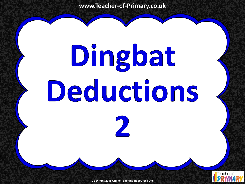 Dingbats 2 - PowerPoint | English Year 3