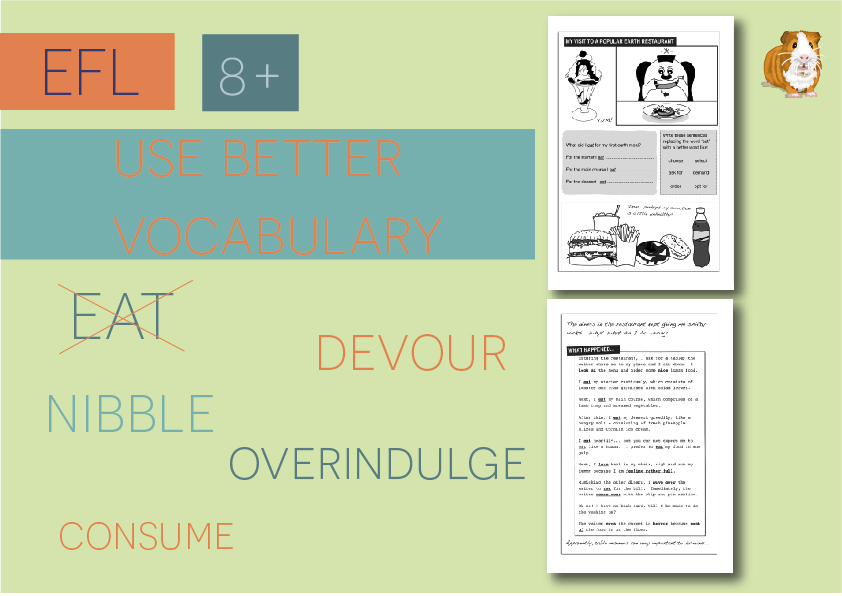 Use Better Vocabulary In Your Writing: Replace The Word Eat (8+) - Teacher Notes