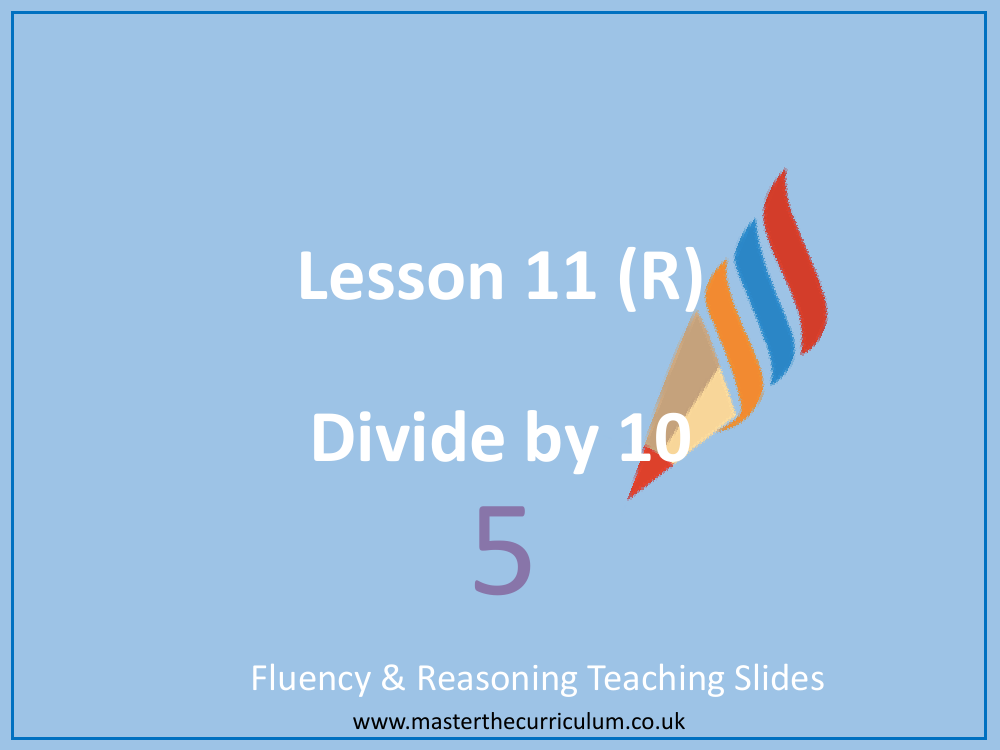 Multiplication and Division (1) - Divide by 10 - Presentation