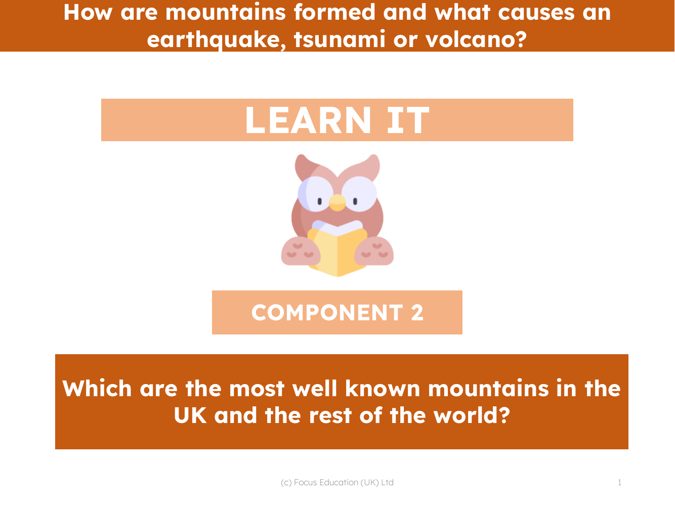 Which are the most well known mountains in the UK and the rest of the world? - Presentation