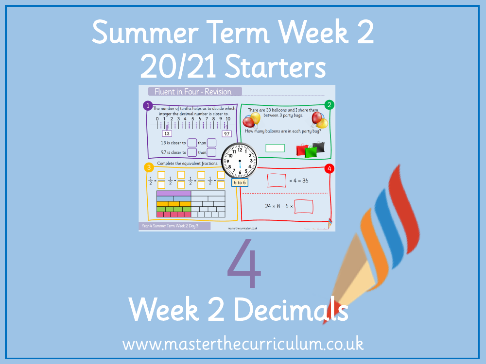 Decimals - Order Decimals - Starter