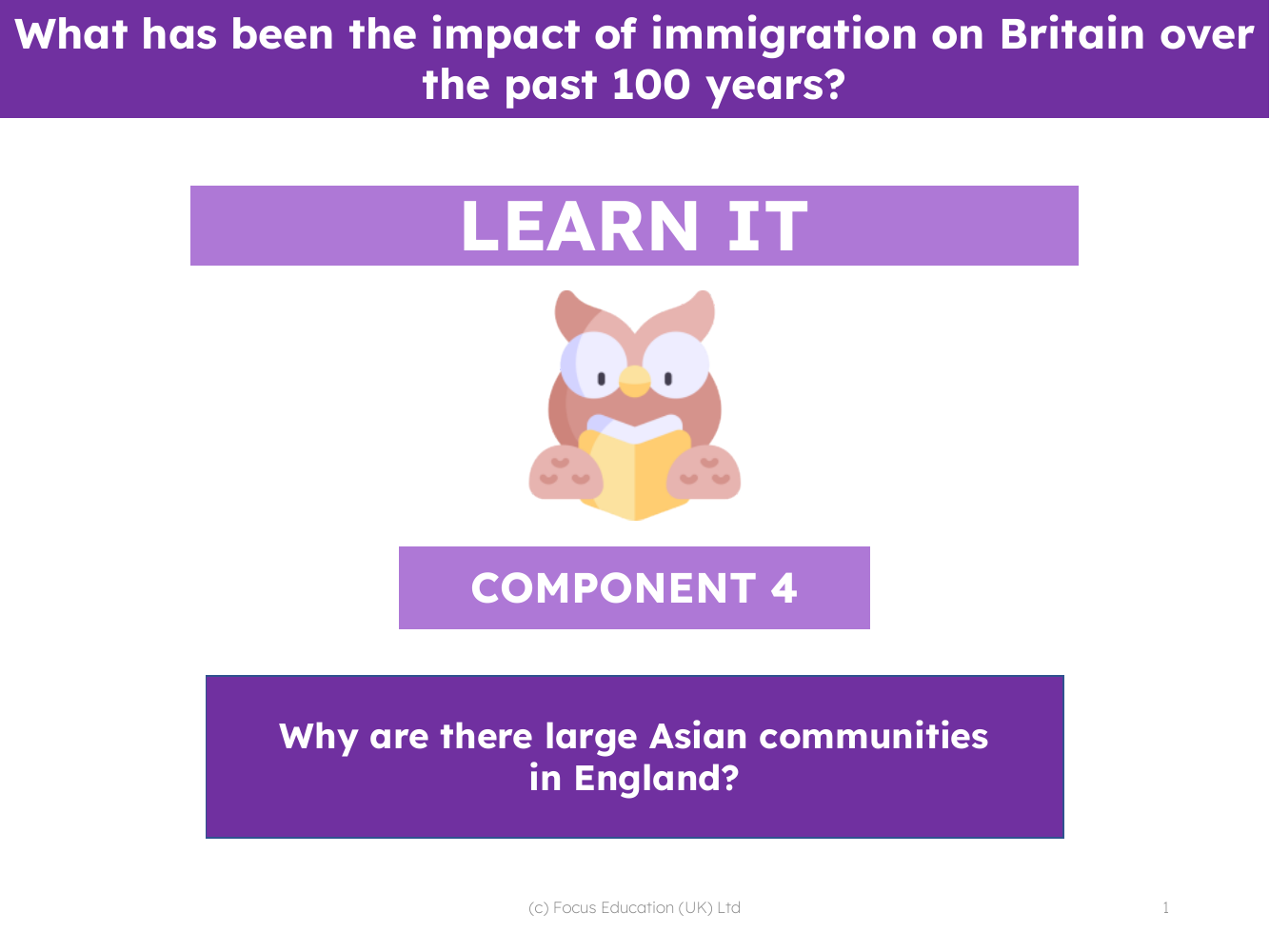 Why are there large Asian communities in England? - Presentation