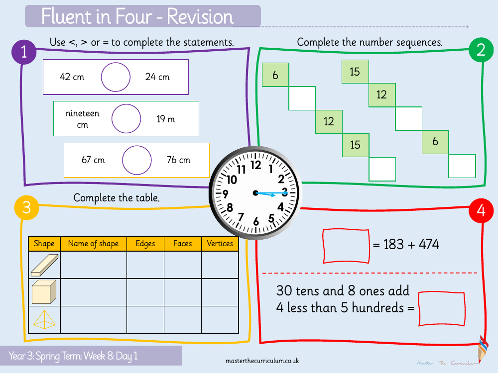 Length and Perimeter - Measure length - Starter