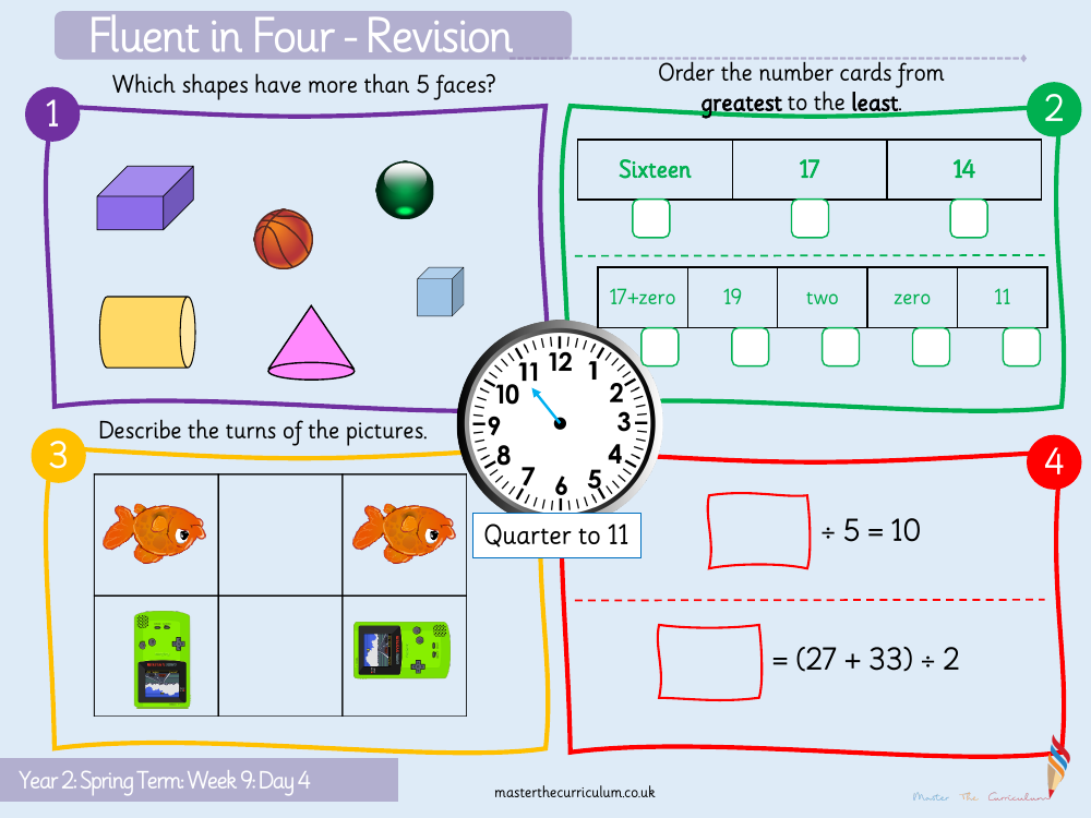 Properties of shape - Make patterns with 3D shapes  - Starter