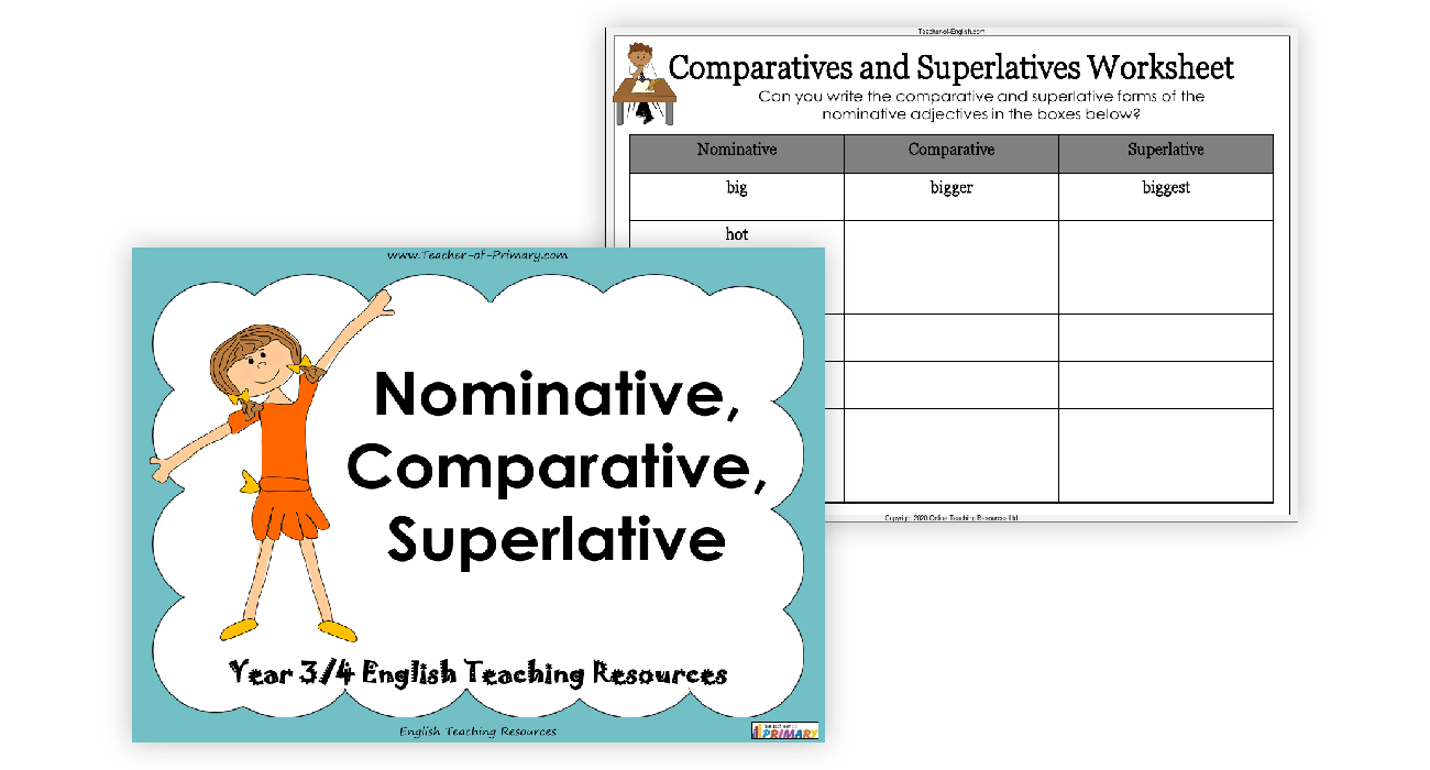 Comparatives And Superlatives - PowerPoint | English Year 3