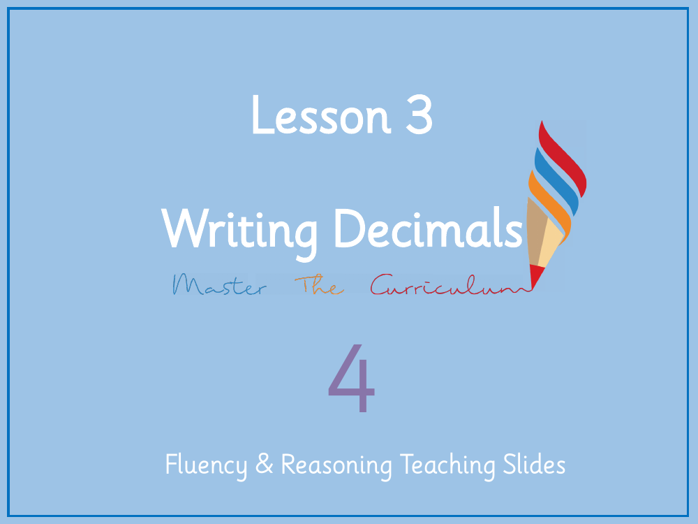 Decimals - Writing Decimals Numbers - Presentation