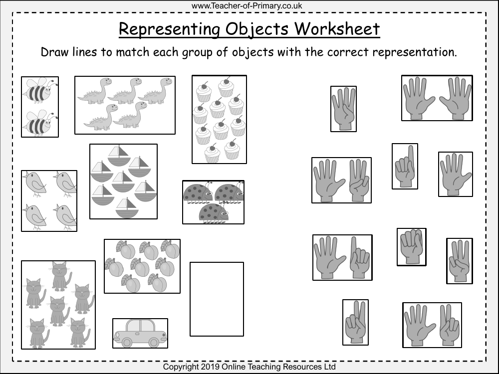 Representing Objects - Worksheet