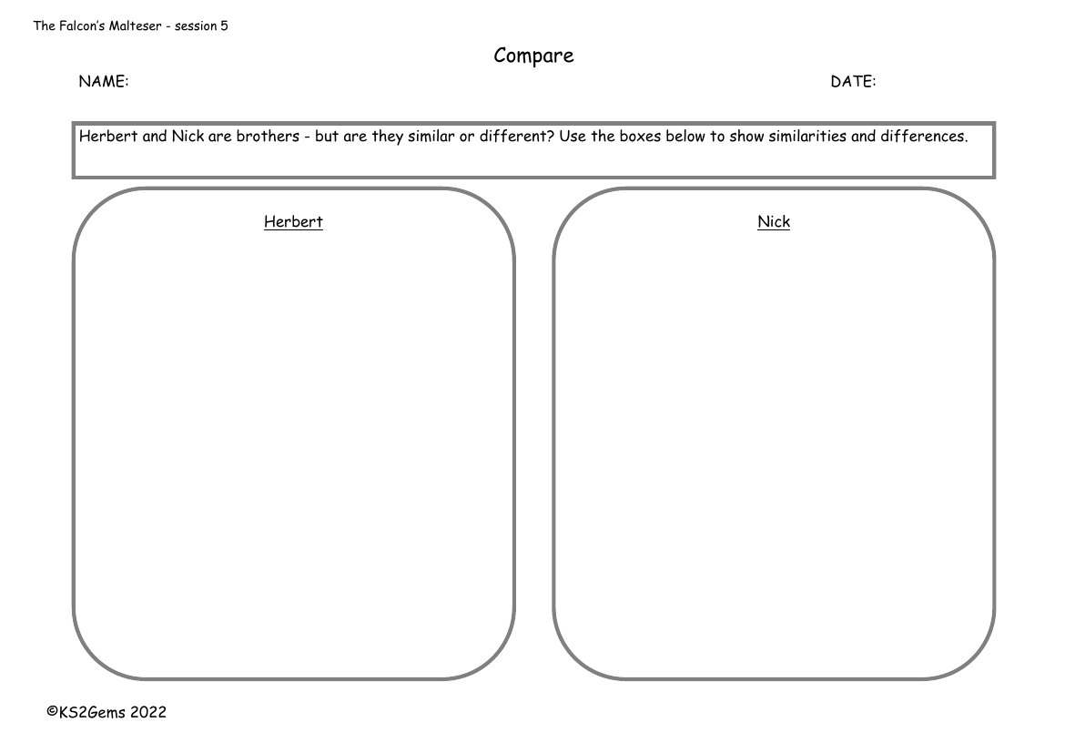 The Falcon's Malteser - Session 5 - Compare