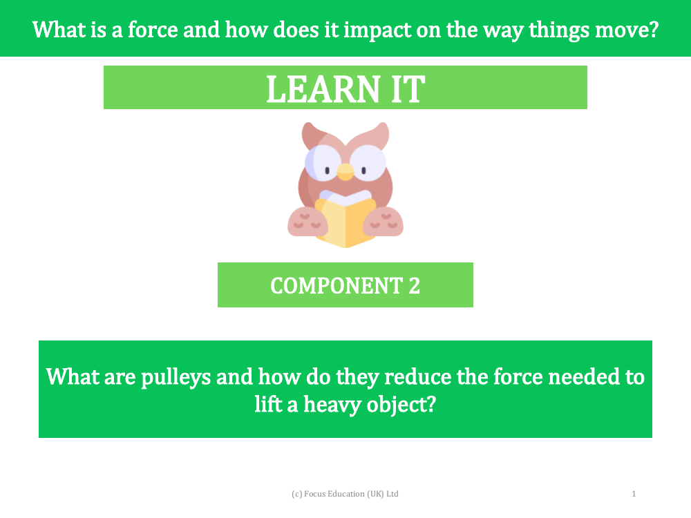 What are pulleys and how do they reduce needed to lift a heavy object? - presentation