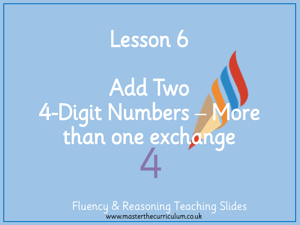 Addition and Subtraction - Add 2 four digit numbers (more than one exchange) - Presentation