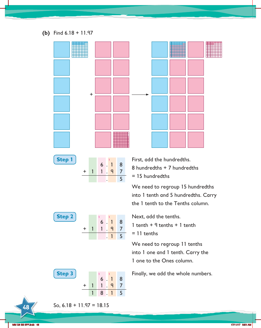 Max Maths, Year 6, Learn together, Review of adding and subtracting decimals (2)