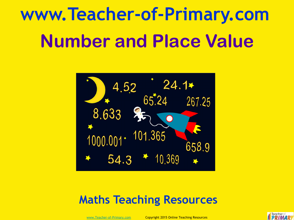 Numbers up to 3 Decimal Places - PowerPoint