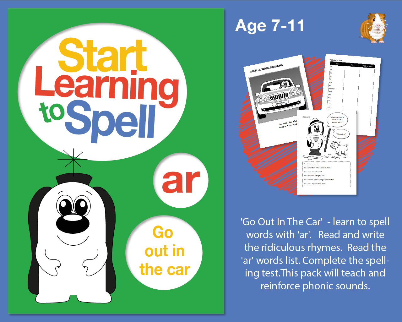 Go Out In The Car' Learn To Spell Words With 'ar' (7-11 years) - Teacher Notes