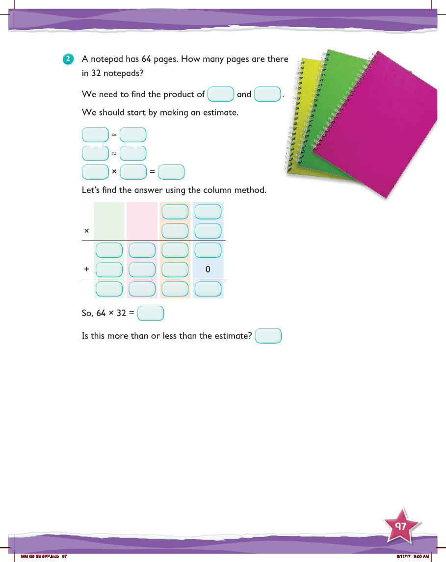Max Maths, Year 5, Try it, Multiplying by a 2-digit number (2)