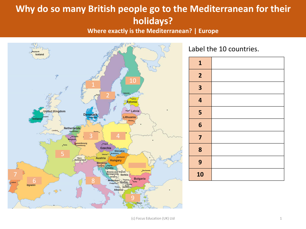 Label 10 European countries