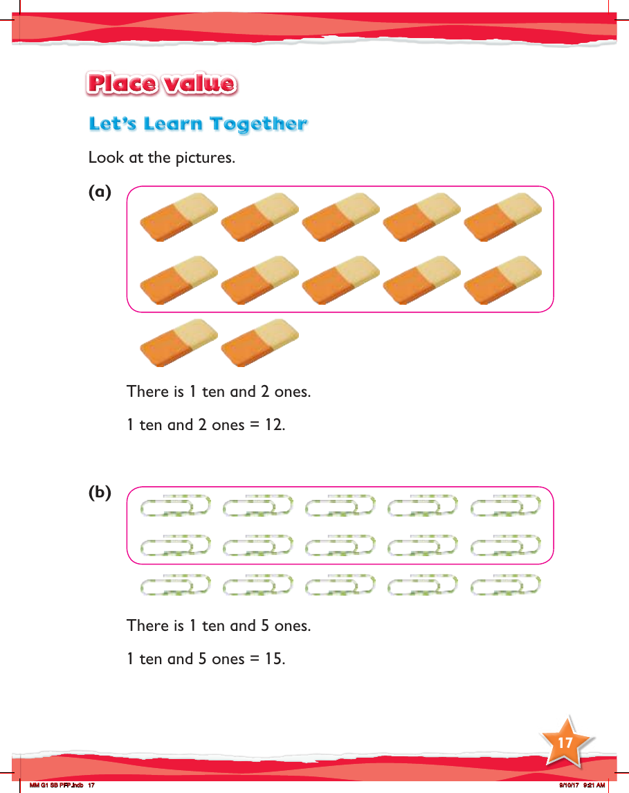 Max Maths, Year 1, Learn together, Place value