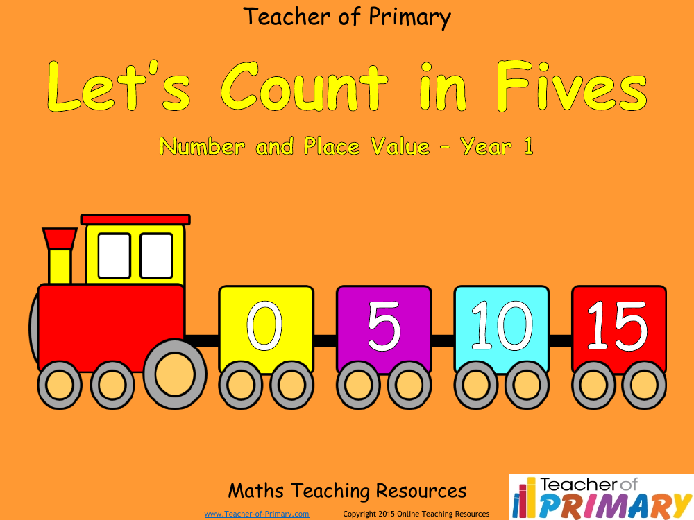 Counting in Multiples of Five Train - PowerPoint