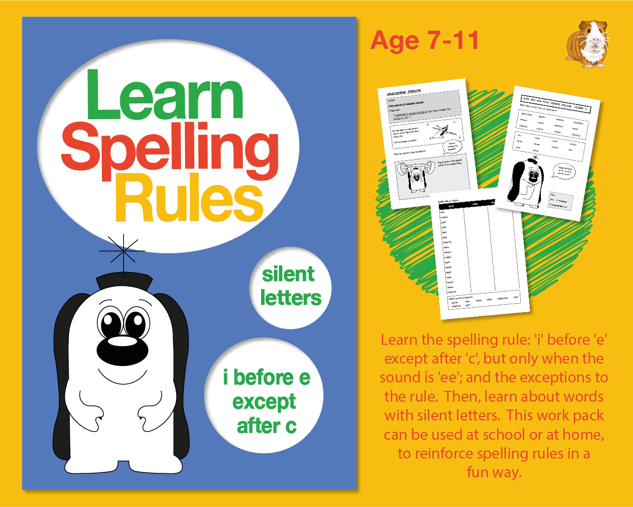 Learn Spelling Rules: 'i' Before 'e' Except After 'c' (7-11 years) - Teacher Notes